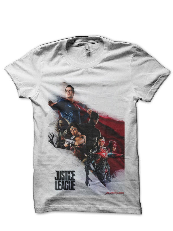 Justice League White T-Shirt Style002 Hoodie, Sweatshirt | CoreVibeTees.com