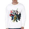 Justice League White Full Sleeve Tee Style001 Hoodie, Sweatshirt | CoreVibeTees.com