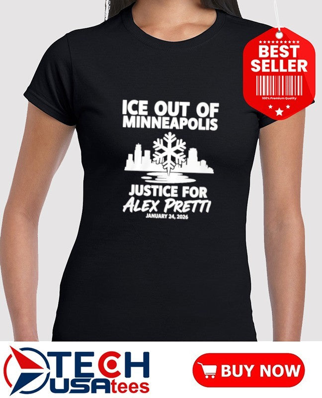 Justice for Alex Pretti Murdered by ICE in Minneapolis Anti ICE shirt