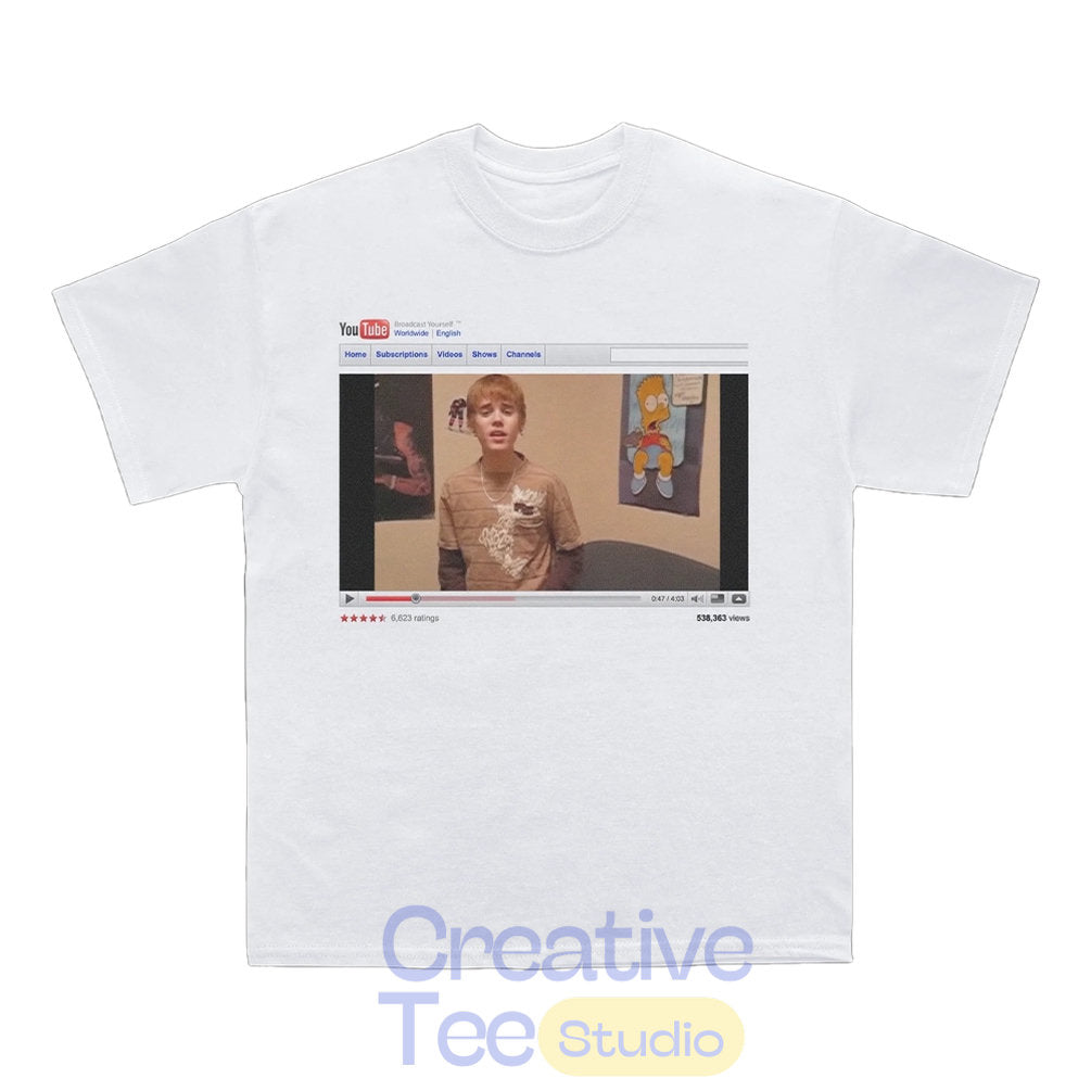 Justin Bieber Kidrauhl Youtube T-Shirt