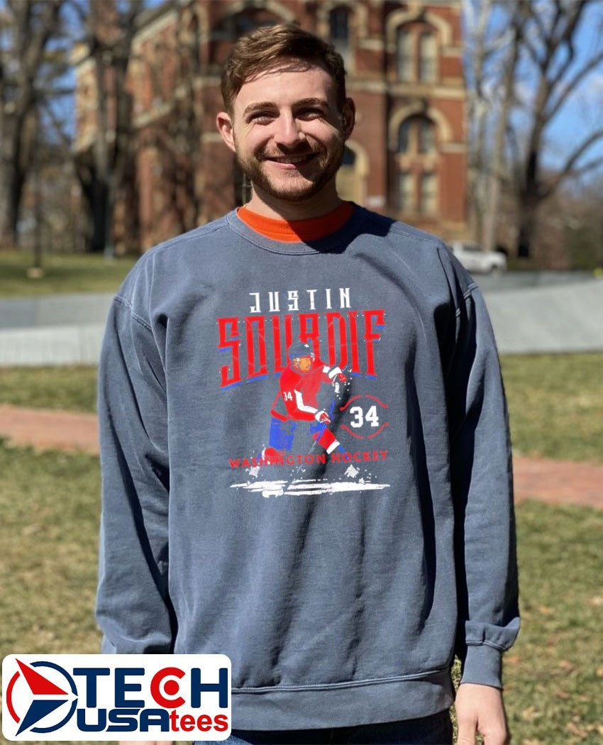 Justin Sourdif #34 Washington Capitals Hockey shirt