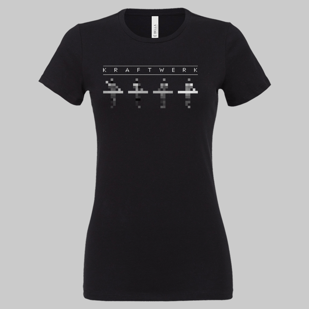 Women's Pixel Man Black T-Shirt Hoodie, Sweatshirt | CoreVibeTees.com (Image 1)