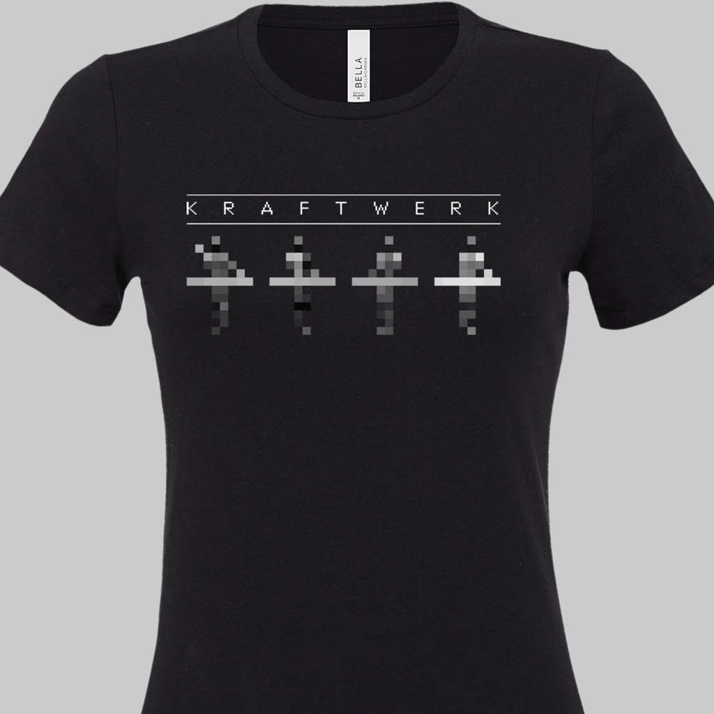 Women's Pixel Man Black T-Shirt Hoodie, Sweatshirt | CoreVibeTees.com (Image 2)