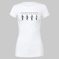 Women's Pixel Man White T-Shirt Hoodie, Sweatshirt | CoreVibeTees.com (Image 1)