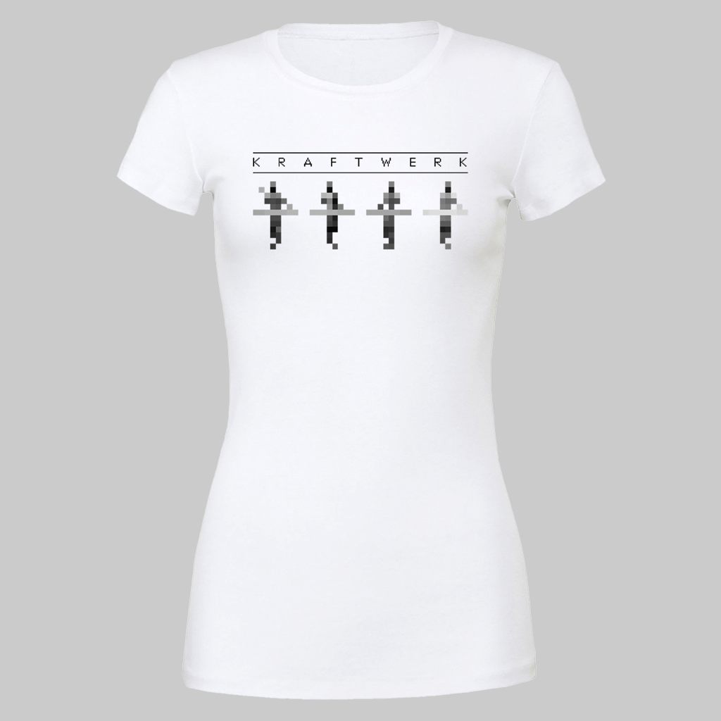 Women's Pixel Man White T-Shirt Hoodie, Sweatshirt | CoreVibeTees.com (Image 1)