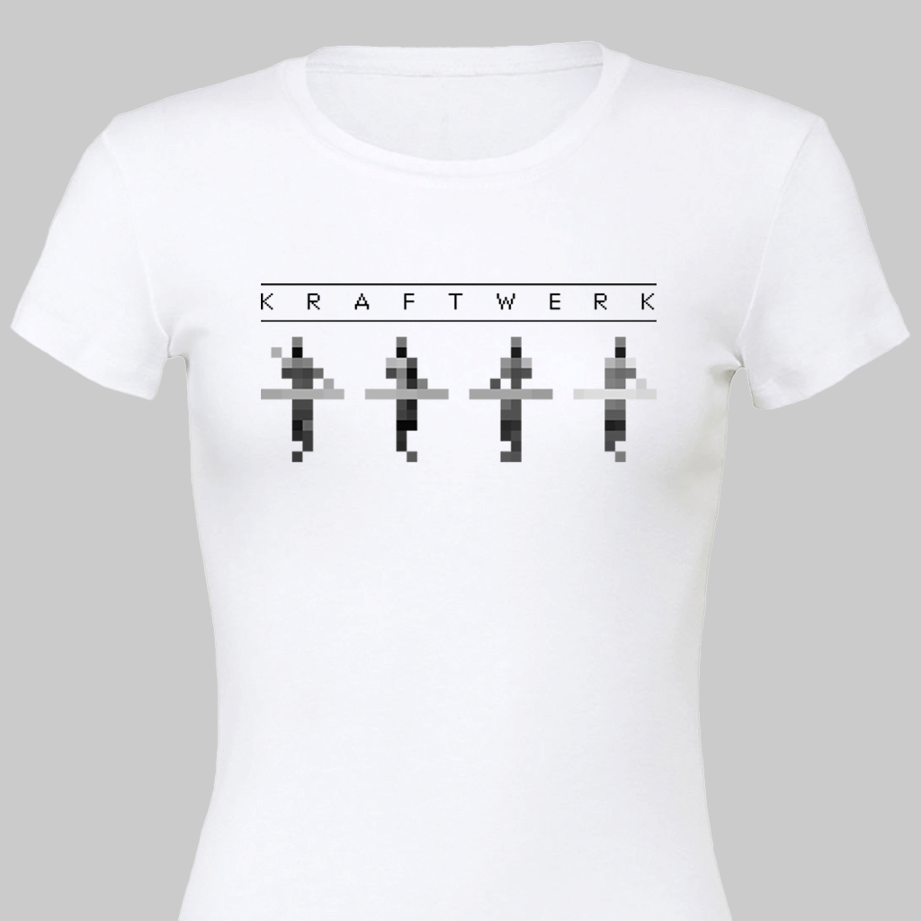 Women's Pixel Man White T-Shirt Hoodie, Sweatshirt | CoreVibeTees.com (Image 2)