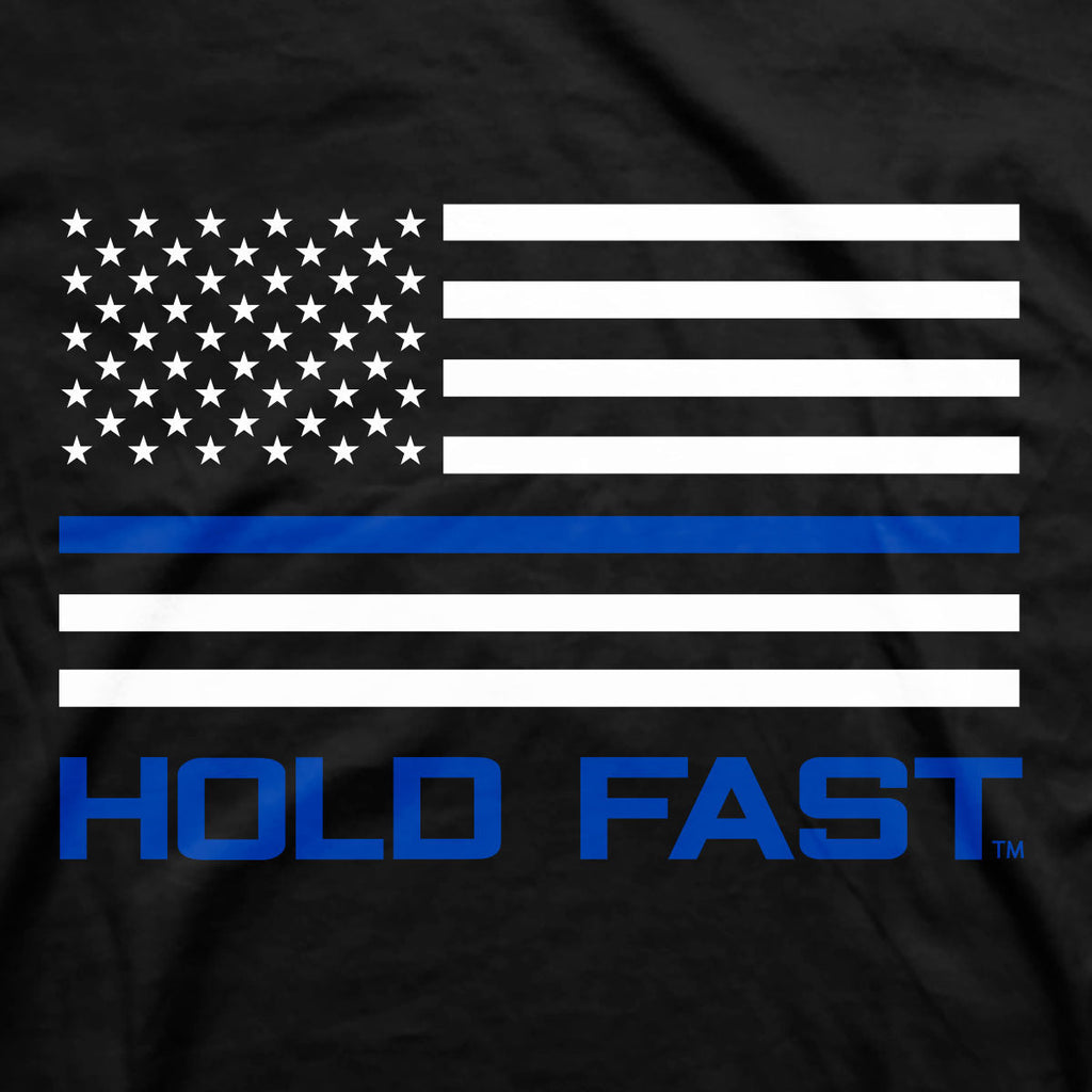 HOLD FAST Mens T-Shirt Back The Blue Hoodie, Sweatshirt | CoreVibeTees.com (Image 5)