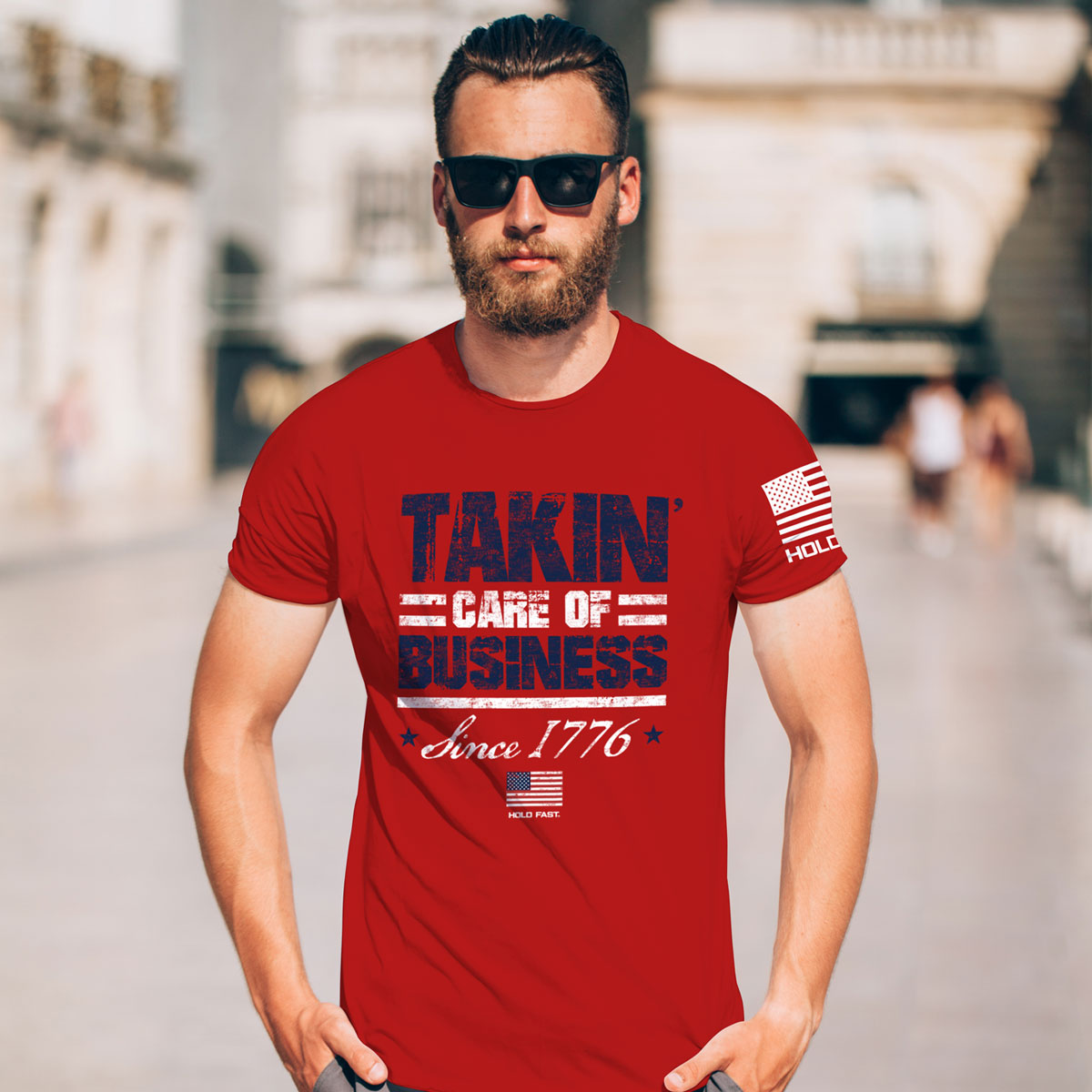 HOLD FAST Mens T-Shirt 1776 Hoodie, Sweatshirt | CoreVibeTees.com (Image 3)
