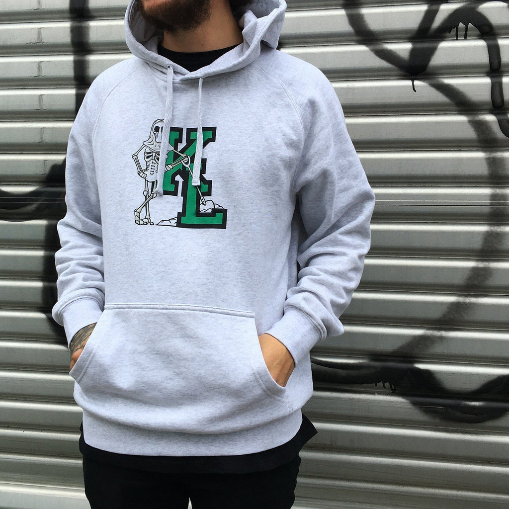 Grave Digger Hoodie (Grey/Green) T-Shirts, Sweatshirt | CoreVibeTees.com (Image 2)