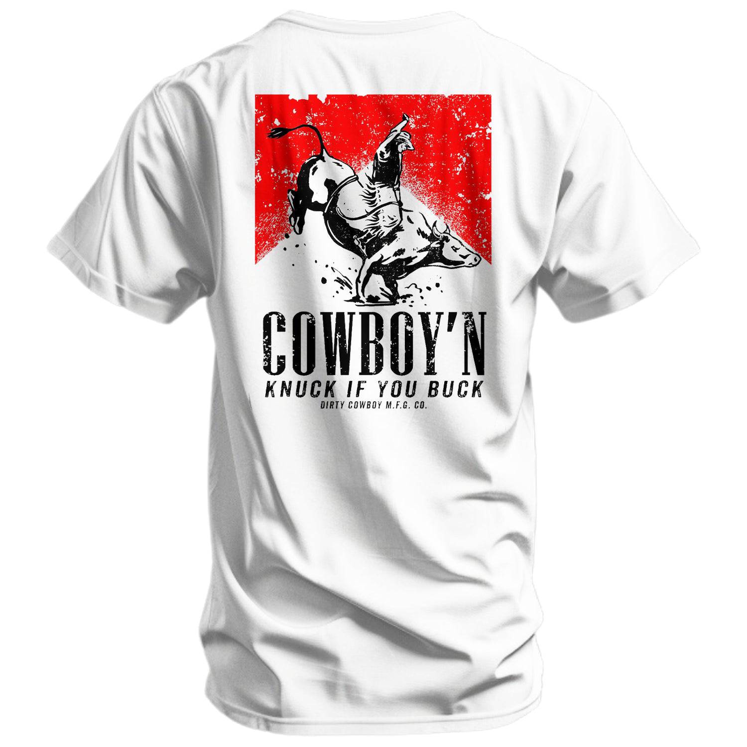 Cowboy'n | Knuck If You Buck Men's T-Shirt Hoodie, Sweatshirt | CoreVibeTees.com (Image 1)