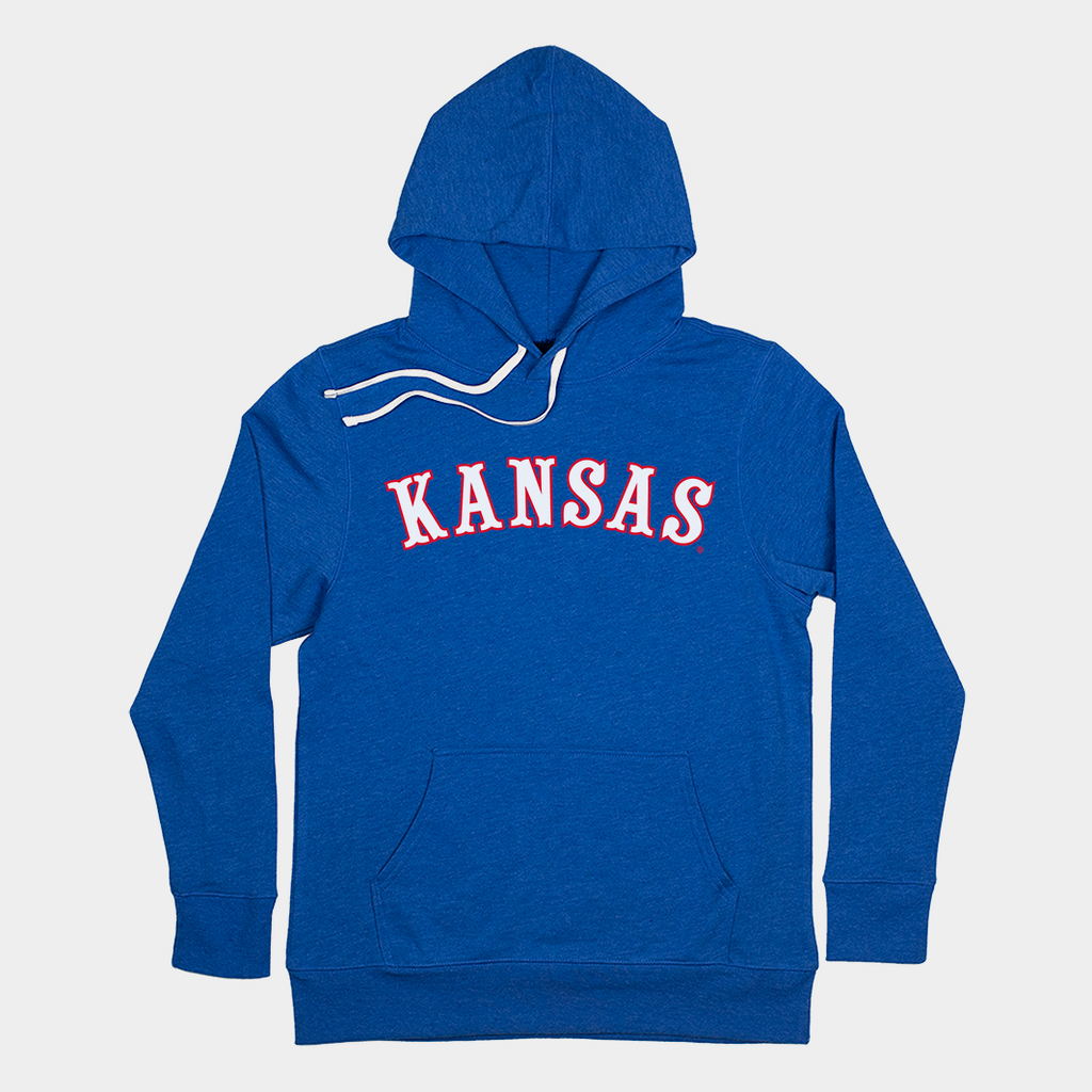 Kansas "Circus Font" Basketball Hoodie T-Shirts, Sweatshirt | CoreVibeTees.com (Image 1)