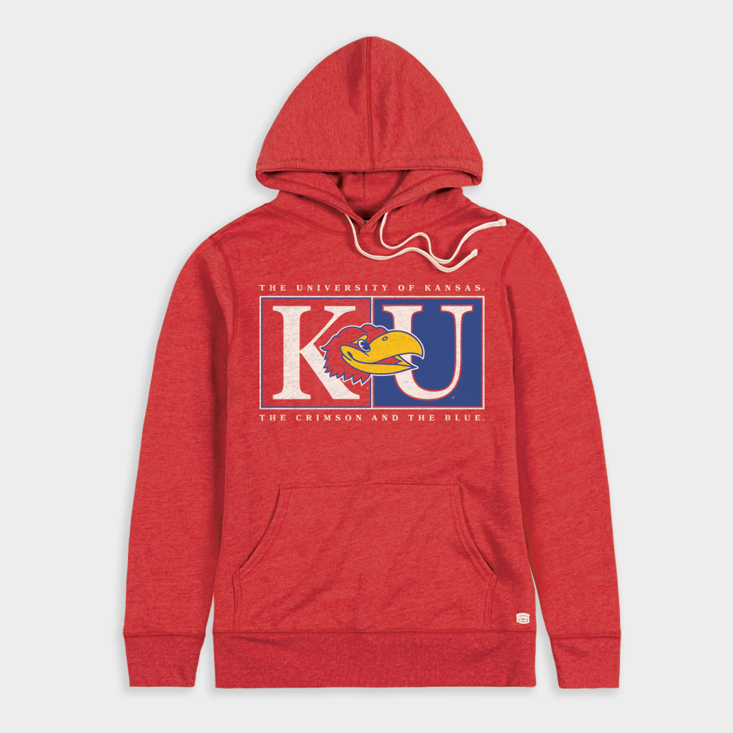 Kansas Jayhawks "The Crimson and the Blue" Hoodie T-Shirts, Sweatshirt | CoreVibeTees.com