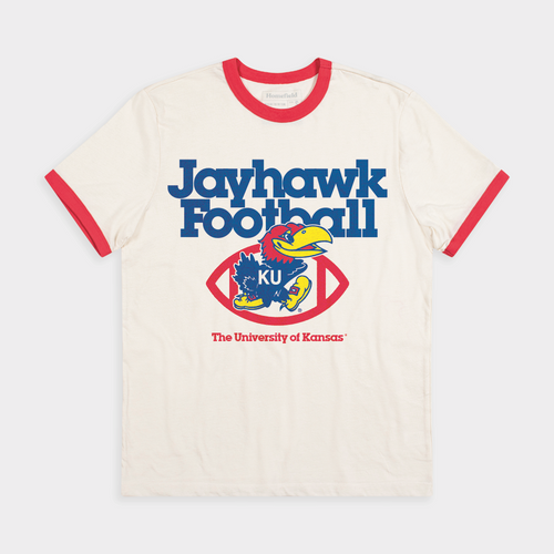 1970s-Inspired Jayhawk Football Ringer Tee Style001 Hoodie, Sweatshirt | CoreVibeTees.com