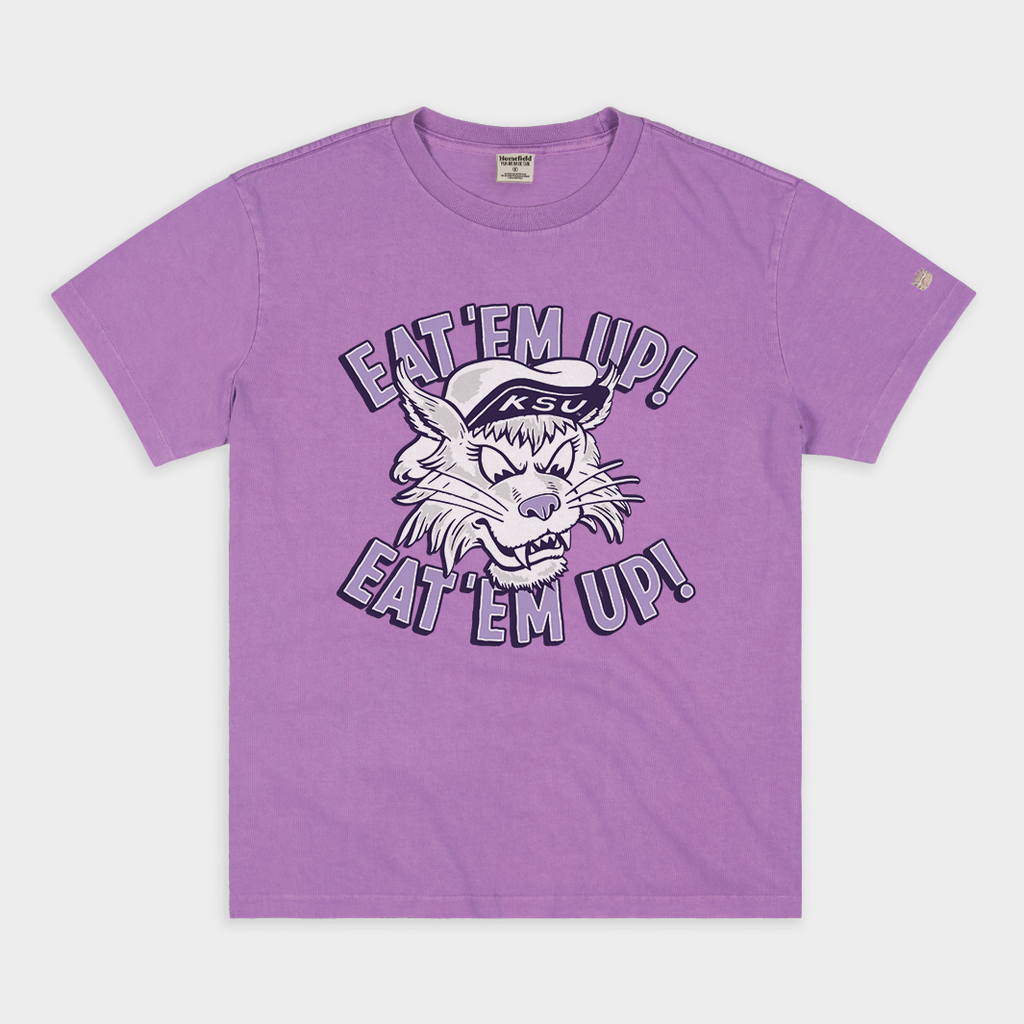 Vintage K-State "Eat 'Em Up" Heavyweight Tee Hoodie, Sweatshirt | CoreVibeTees.com