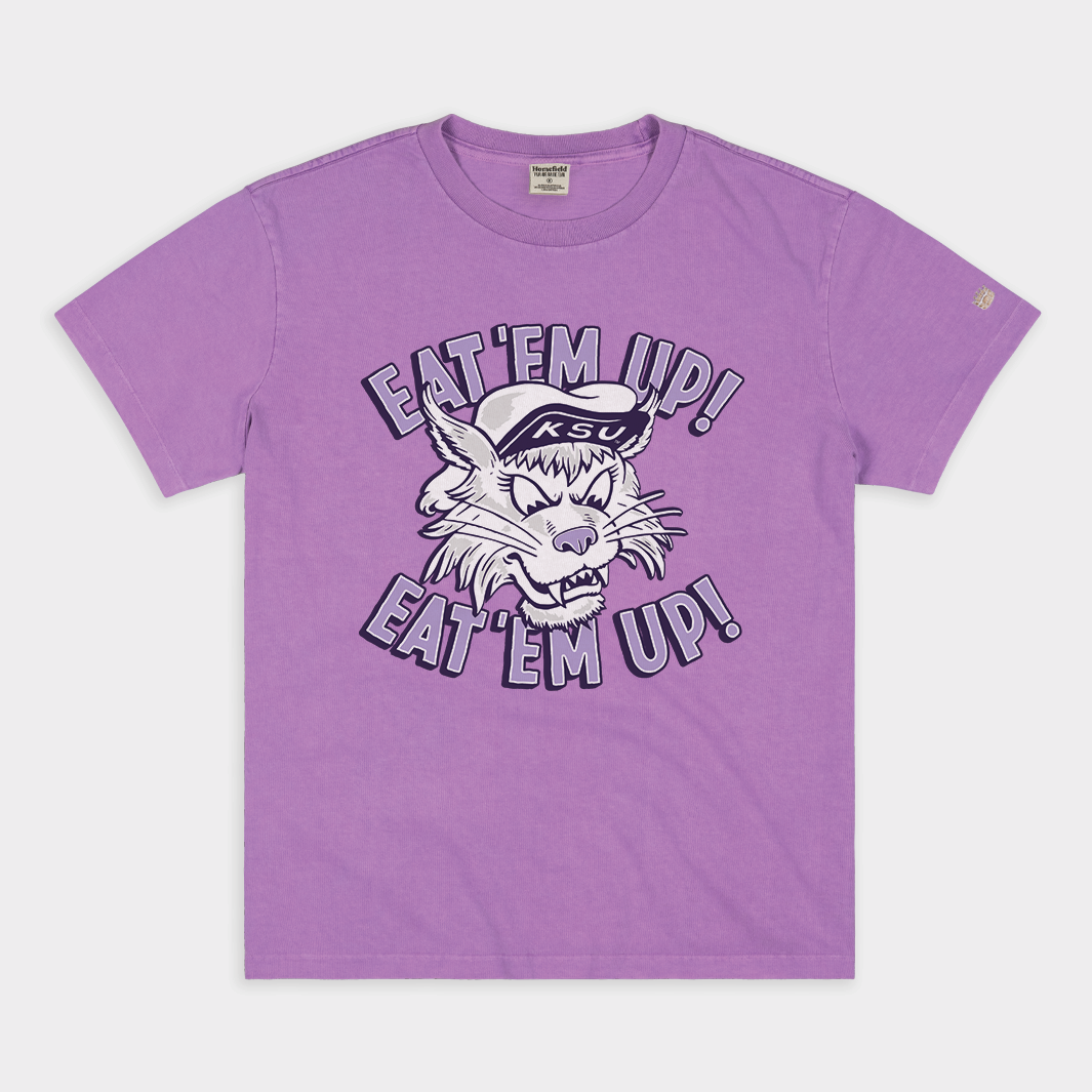 Vintage K-State "Eat 'Em Up" Heavyweight Tee Hoodie, Sweatshirt | CoreVibeTees.com