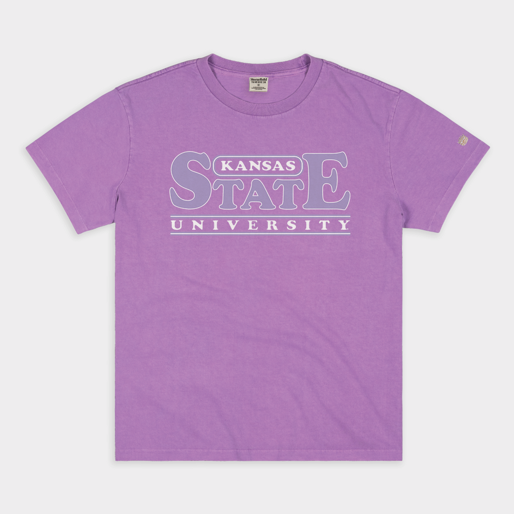 Retro Kansas State Wordmark Vintage Heavyweight Tee Hoodie, Sweatshirt | CoreVibeTees.com