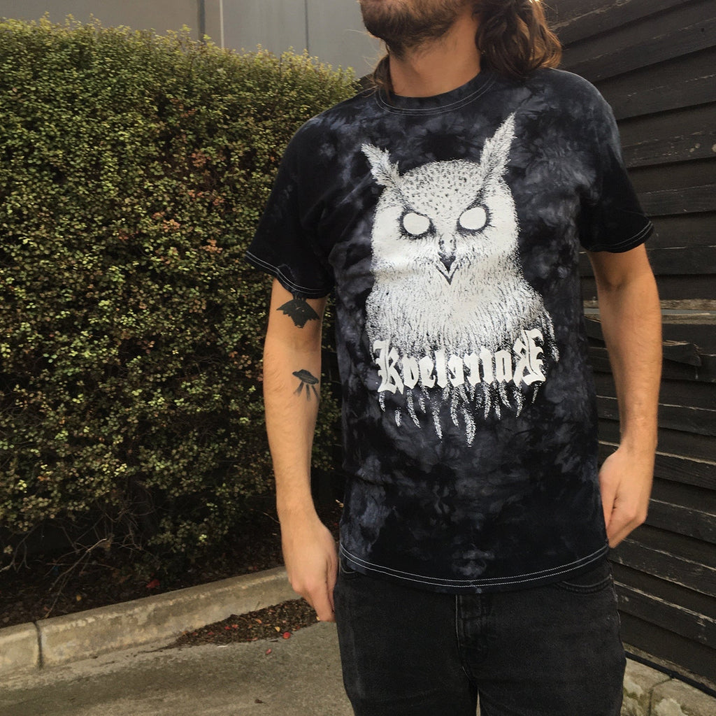 Bartlett Owl Tee (Black/ Grey Dye) Hoodie, Sweatshirt | CoreVibeTees.com (Image 2)