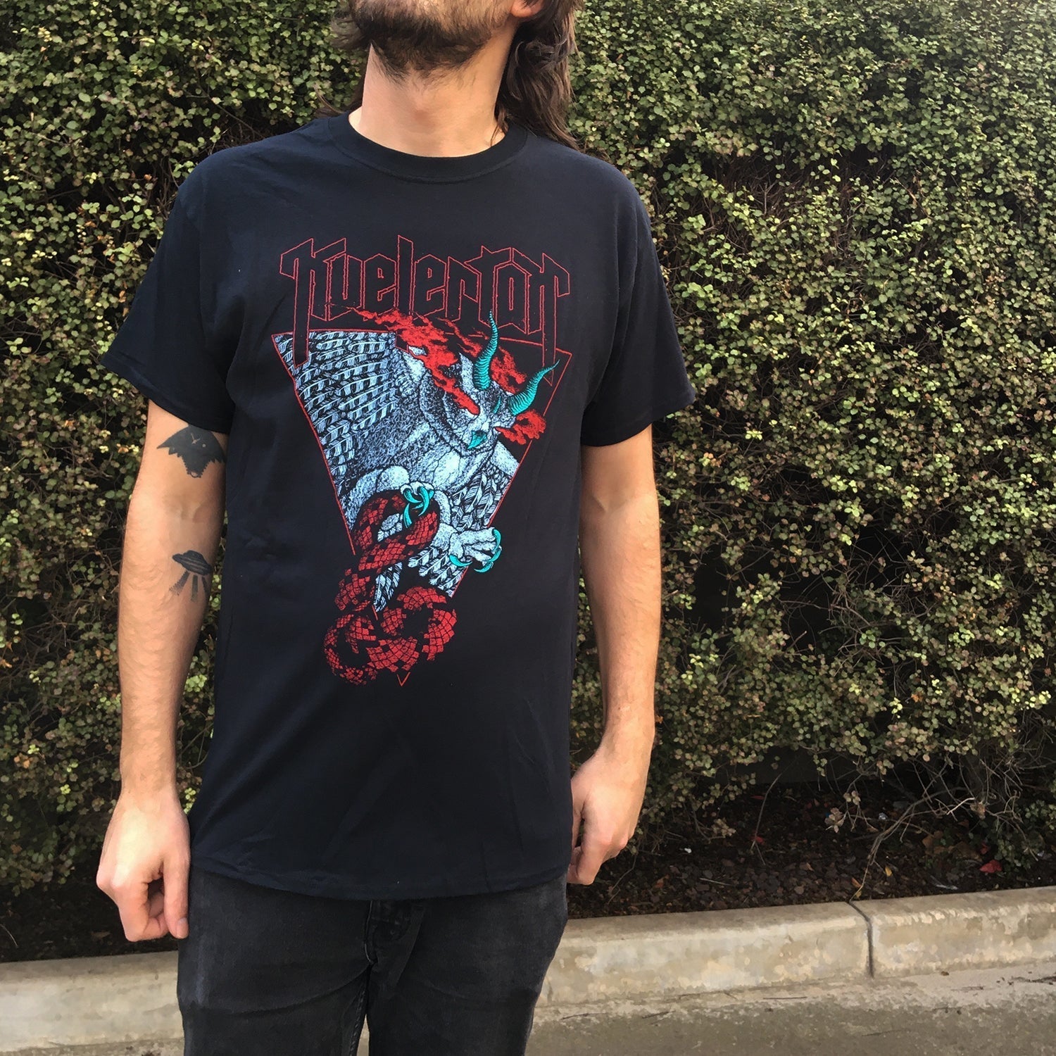 Demon Owl Tee (Black) Hoodie, Sweatshirt | CoreVibeTees.com (Image 2)