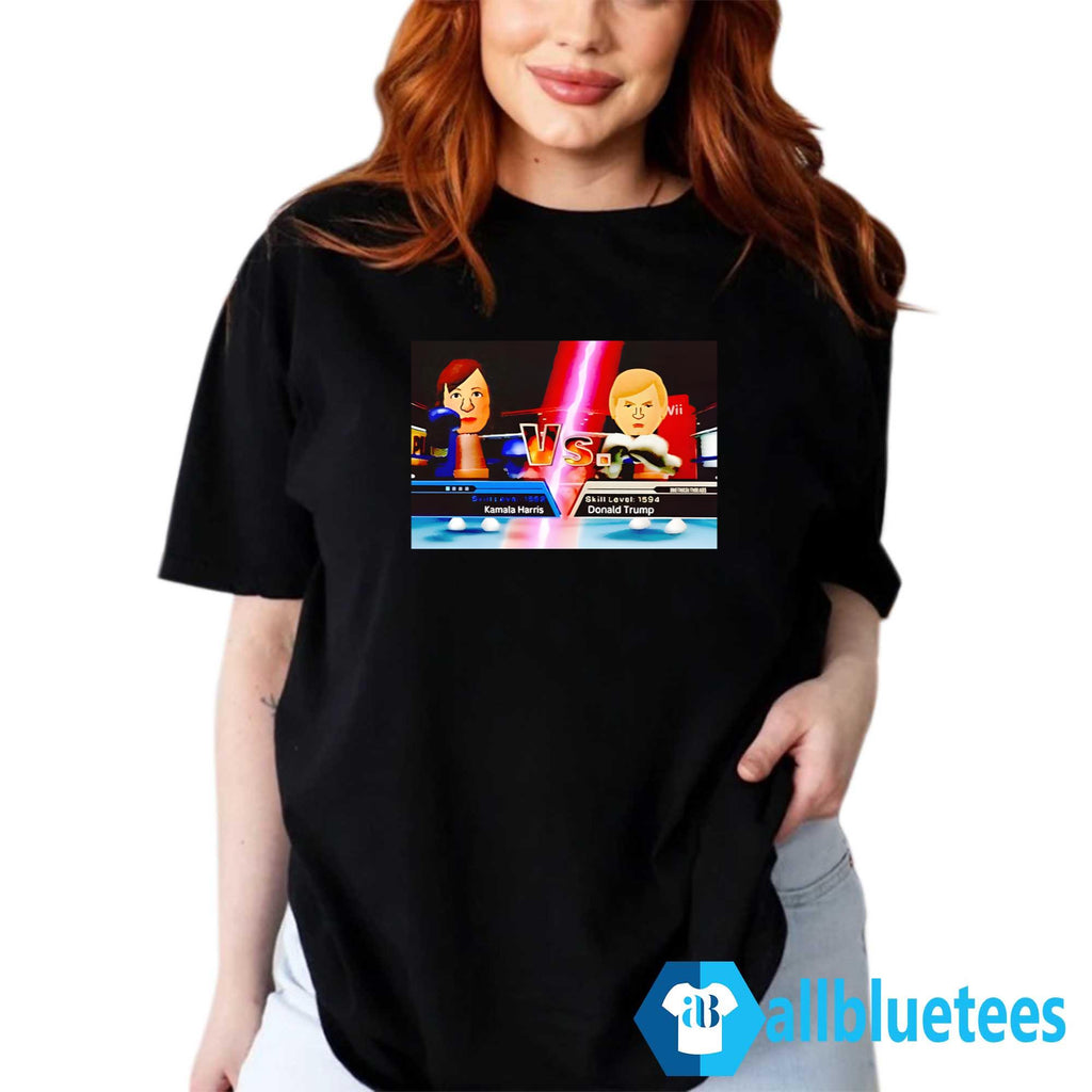 Kamala Harris X Donald Trump Wii Boxing Presidential Election Shirt