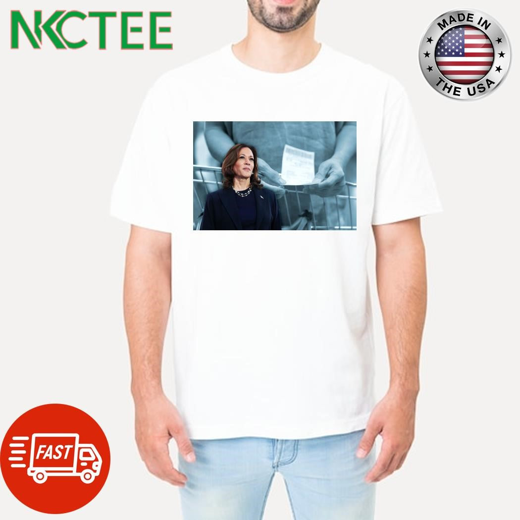 Kamala Harris appeals to progressives with a promise to “take on price gouging” shirt