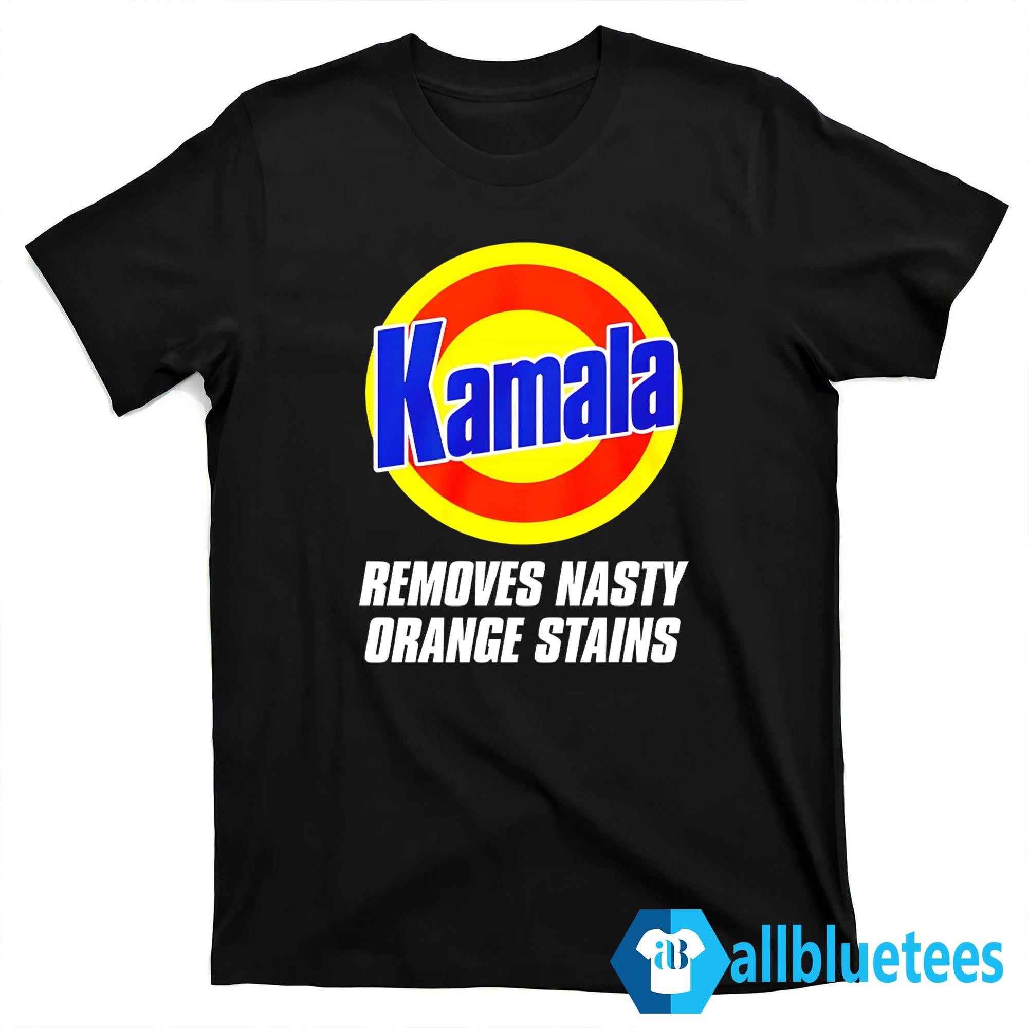 Kamala Removes Nasty Orange Stains Shirt