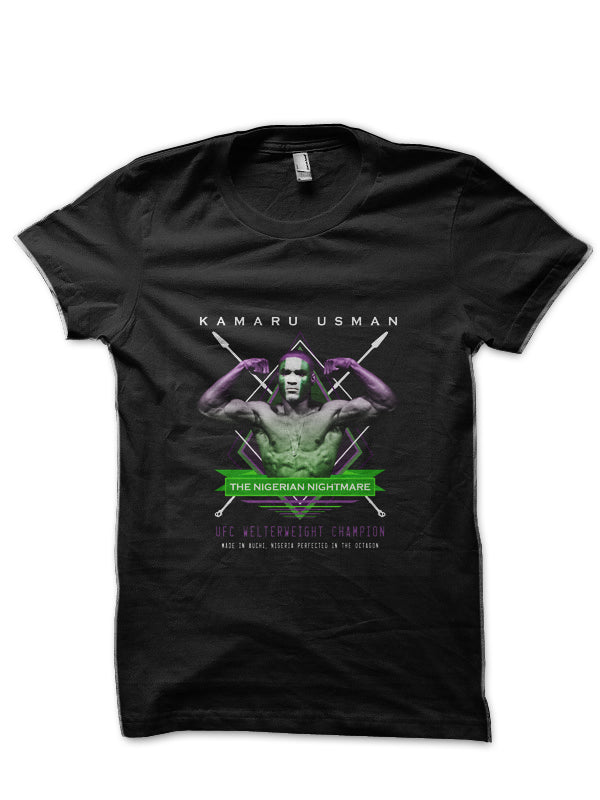 Kamaru Usman Black T-Shirt Style004 Hoodie, Sweatshirt | CoreVibeTees.com