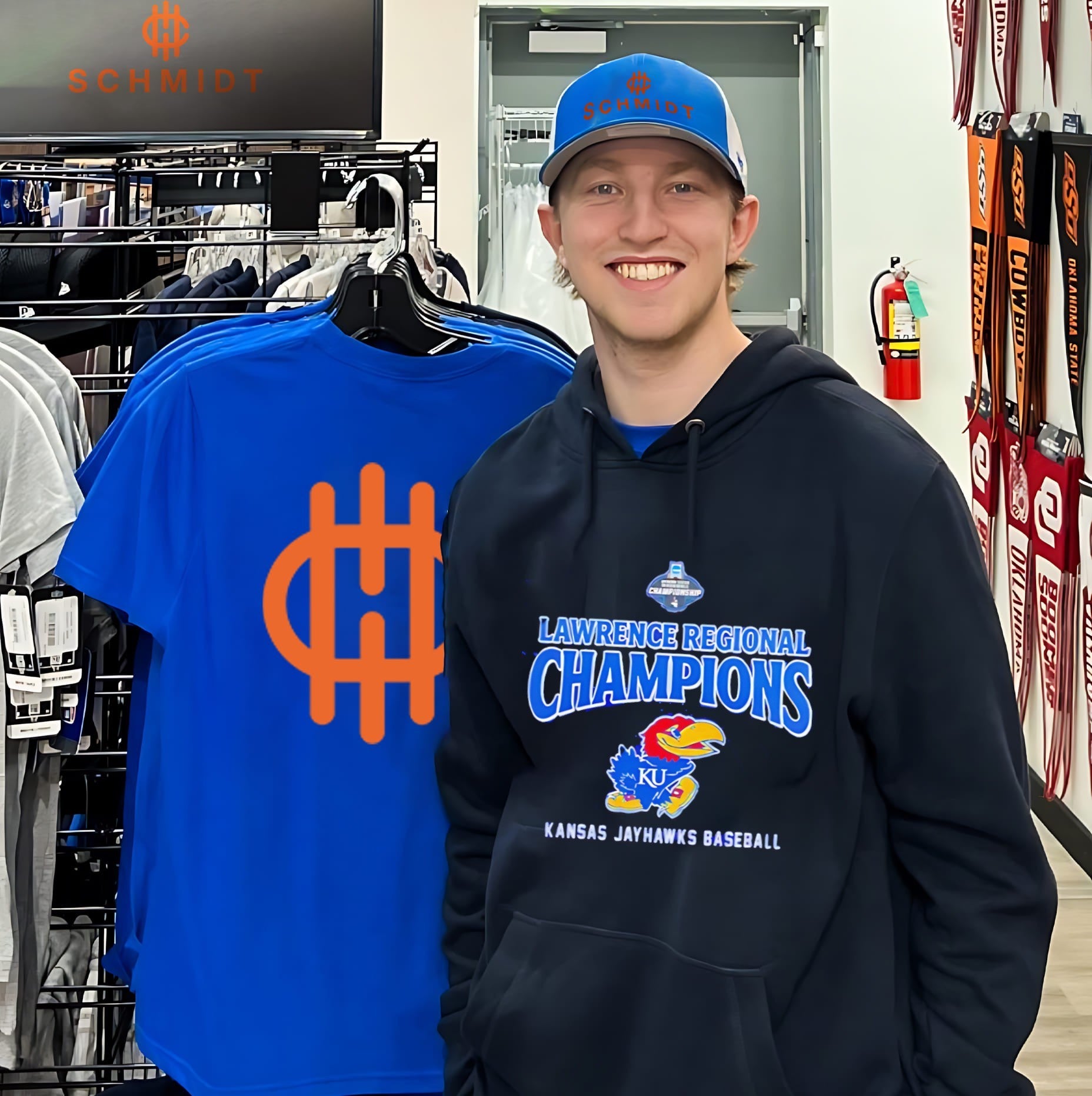 Kansas Baseball Lawrence Regional Champions 2026 shirt