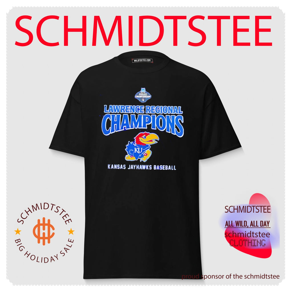 Kansas Baseball Lawrence Regional Champions 2026 shirt