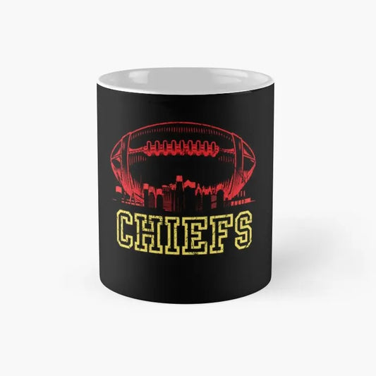 Kansas City Football (Backgroud Black) Classic Mug, Gift For Football Fans, Best Gift For Family