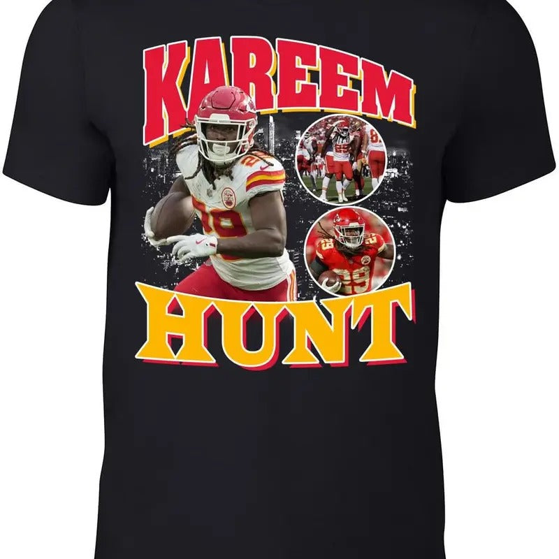Kansas City Kareem Hunt Bootleg Style T-Shirt Hoodie, Sweatshirt | CoreVibeTees.com