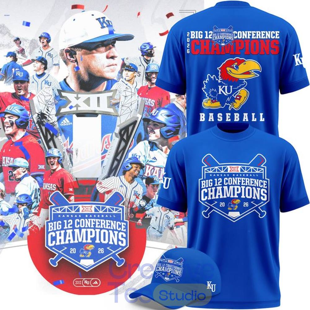 Kansas Jayhawks Baseball Big 12 Champions 2026 T-Shirt