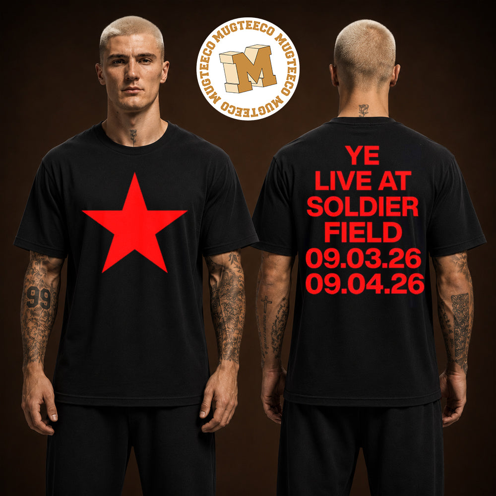 Kanye West Ye Live At Soldier Field On September 3 And 4 2026 Merch Tee Two Sided Unisex T Shirt