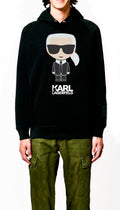 Karl Lagerfeld Black Hoodie T-Shirts, Sweatshirt | CoreVibeTees.com