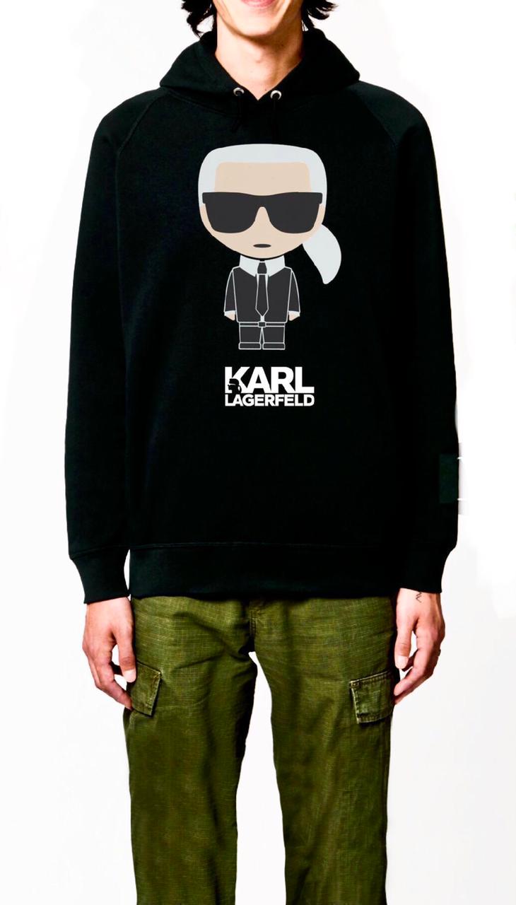 Karl Lagerfeld Black Hoodie T-Shirts, Sweatshirt | CoreVibeTees.com