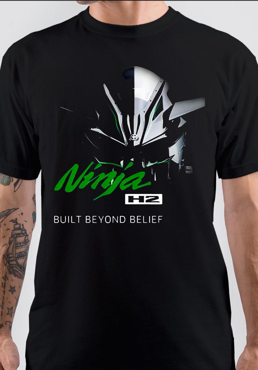Kawasaki Ninja H2 Black T-Shirt Hoodie, Sweatshirt | CoreVibeTees.com