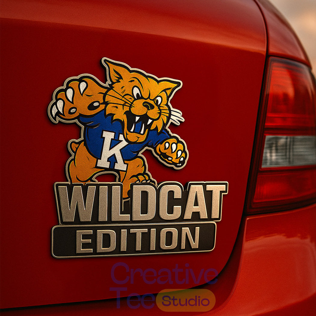 Kentucky Wildcats Custom Car Name Badge