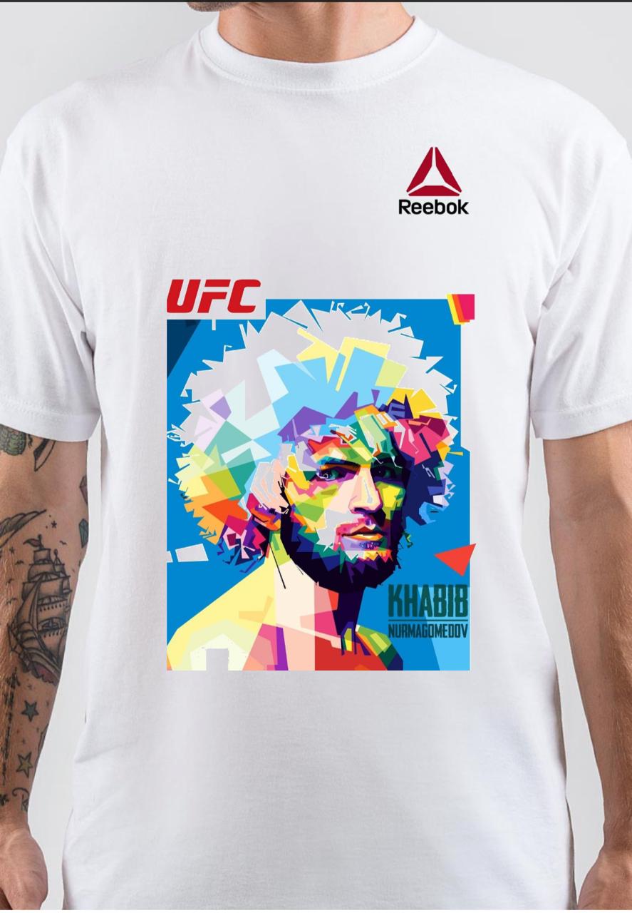 Khabib Nurmagomedov White T-Shirt Hoodie, Sweatshirt | CoreVibeTees.com