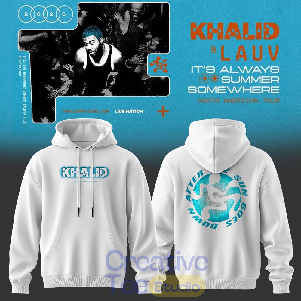 Khalid It’s Always Summer Somewhere Tour 2026 Tee Hoodie