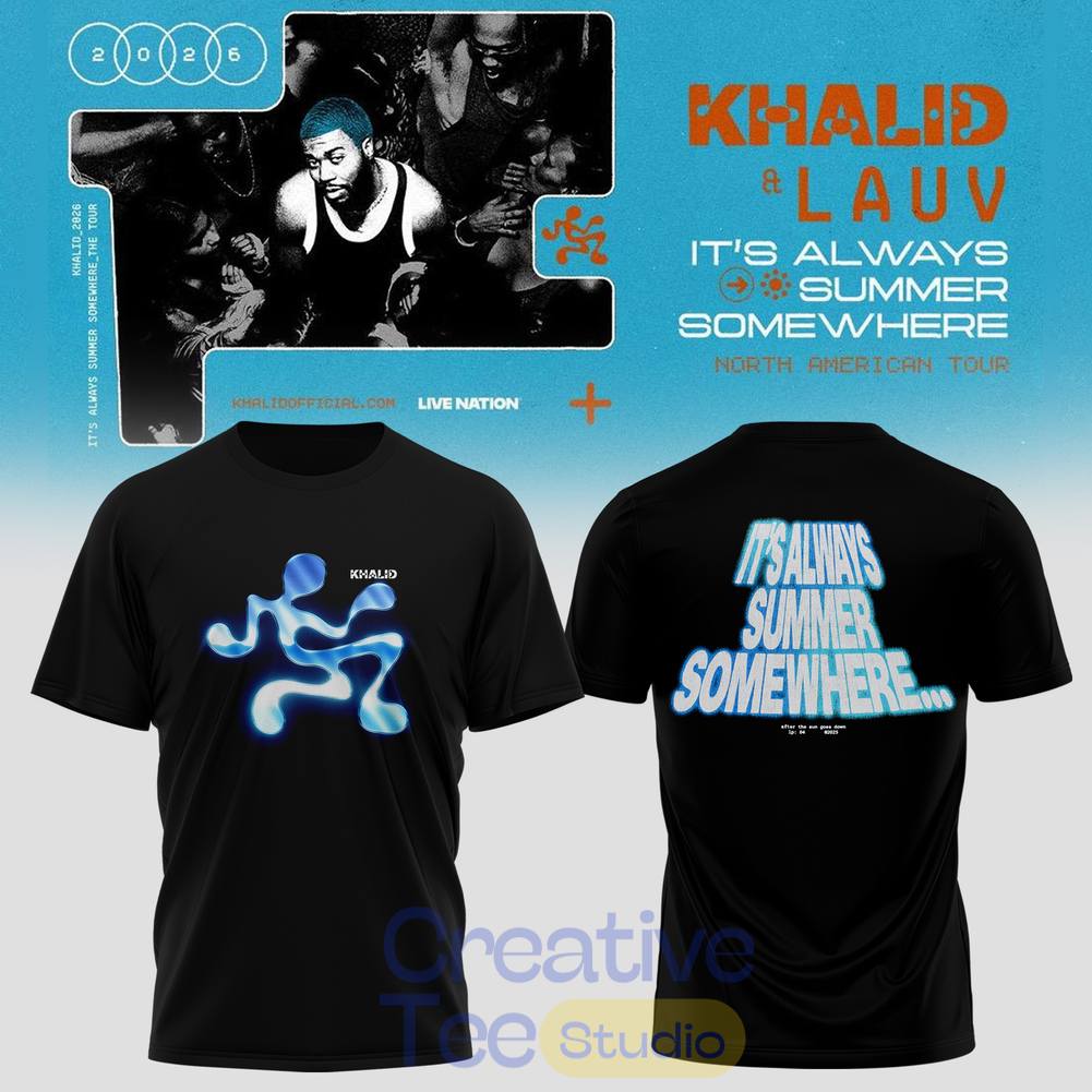 Khalid It’s Always Summer Somewhere Tour 2026 Tee Hoodie