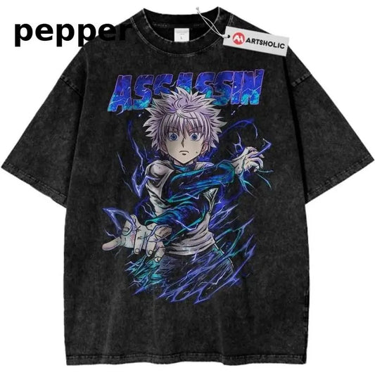 Killua Zoldyck Shirt, Hunter x Hunter Shirt, HxH Shirt, Anime Shirt, Vintage Tee Sweatshirt, Hoodie, Comfort Colors