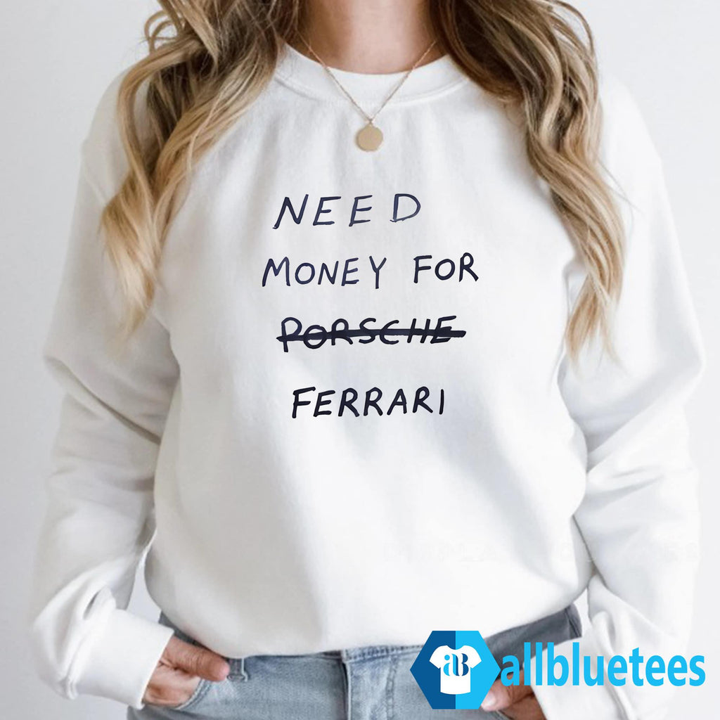 Kim Kardashian Need Money For Ferrari Shirt