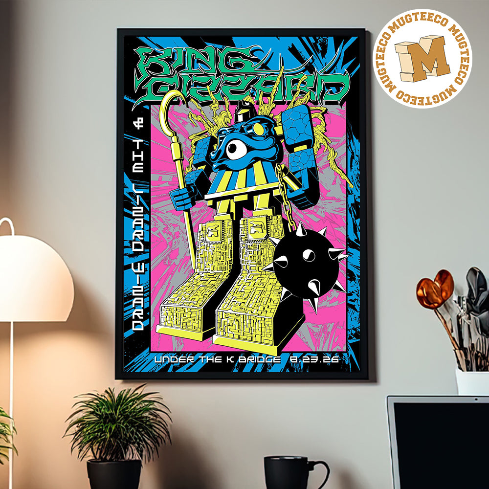 King Gizzard NY 2026 Event Poster At Under The K Bridge On August 23 2026 Home Decor Poster Canvas