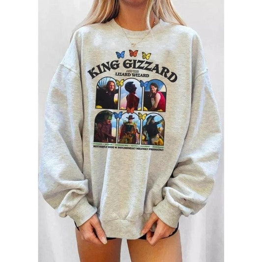 King Gizzard and the Lizard Wizard - Butterfly Unisex Heavy Blend Sweatshirt