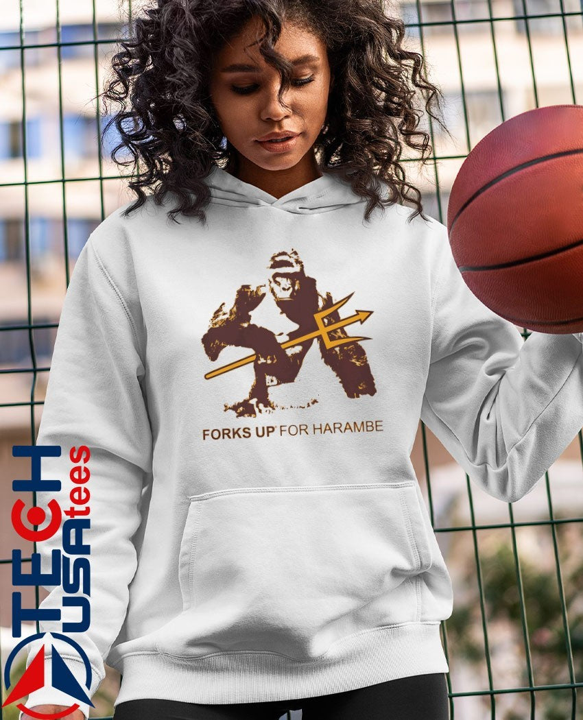 King Kong Arizona State Sundevils Forks Up for harambe shirt
