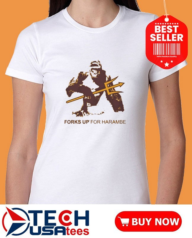 King Kong Arizona State Sundevils Forks Up for harambe shirt
