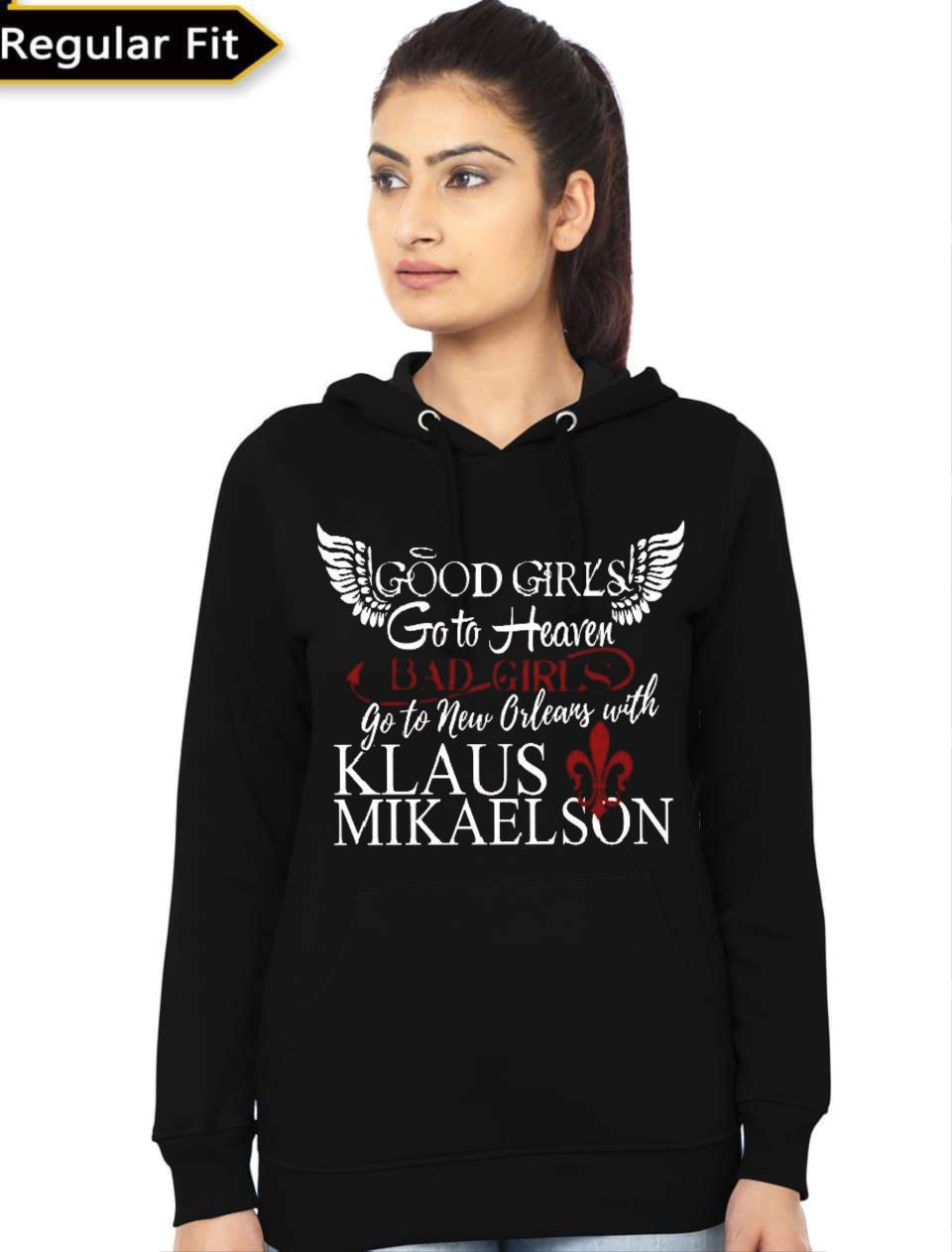 Klaus Mikaelson Girls Hoodie T-Shirts, Sweatshirt | CoreVibeTees.com