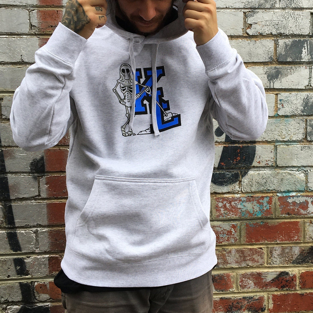 Grave Digger Hoodie (Grey/Blue) T-Shirts, Sweatshirt | CoreVibeTees.com (Image 4)