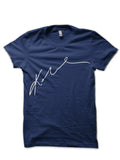 Kobe Bryantâ€™s Signature White On Black Navy Blue T-Shirt Hoodie, Sweatshirt | CoreVibeTees.com