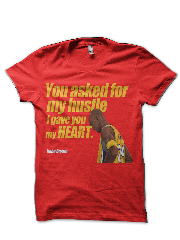 Kobe Bryant Red T-Shirt Hoodie, Sweatshirt | CoreVibeTees.com