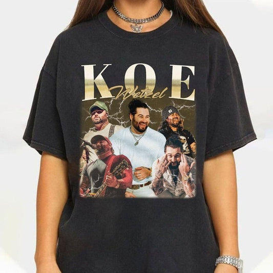 Koe Music Vintage 90s T Shirt, Country Music T Shirt, Damn Near Normal Tour 2024 Shirt, Country Rock Outfit, Western Cowboy Tee, Unisex T-Shirt, Gifts For Men Women, Short Sleeve Tee Shirt